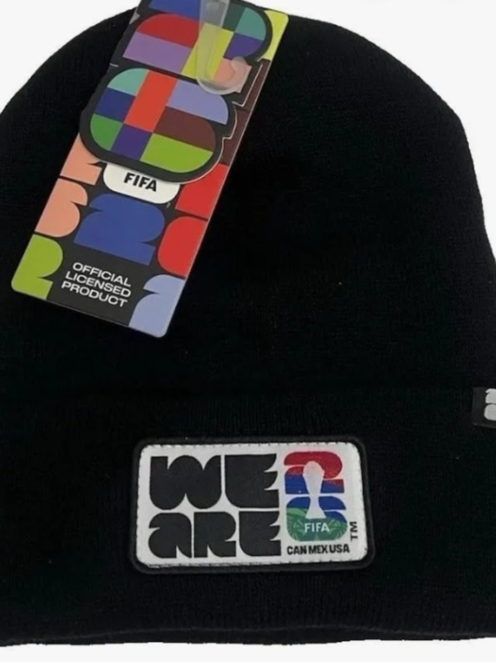We Are FIFA Black Knit Beanie
